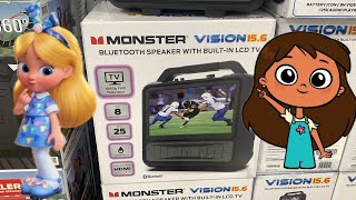 Monster Vision 156 Bluetooth Speaker and TV Screen [upl. by Wallraff407]