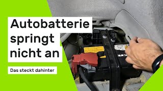 Autobatterie springt nicht an Das steckt dahinter [upl. by Tnarud]