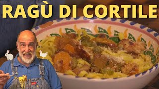 TAGLIATELLE AL RAGÙ DI POLLO E CONIGLIO  Le ricette di Giorgione [upl. by Audre]