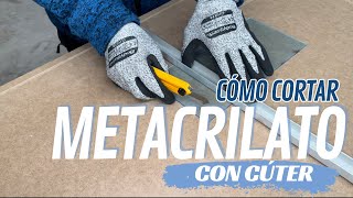 Cortar metacrilato con cúter ✅ [upl. by Dett]