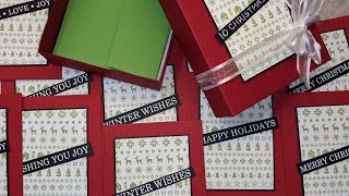 Video 103 How to Make an EASY Card Gift Box Simple Instructions to Create a Perfect A2 Card Holder [upl. by Morna]