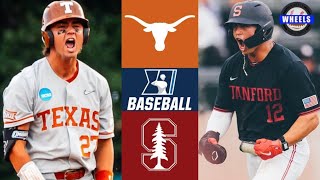 Texas vs 8 Stanford Game 3  Winner To College World Series  2023 College Baseball Highlights [upl. by Hurd672]