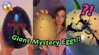 ASMR 3 GIANT SURPRISE EGGS😱🥚TikTok Compilation  Rhia Official♡ [upl. by Annnora497]