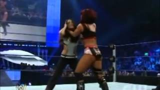 WWE Smackdown 290808  Brie Bella vs Victoria Bries Debut [upl. by Gunn755]