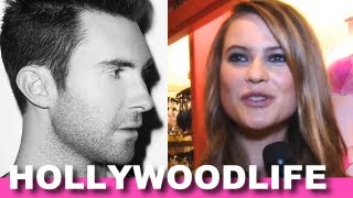 Behati Prinsloo On Lip Syncing To Ex Adam Levine  Justin Bieber [upl. by Neenaj]