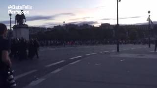 Des affrontements près de la fanzone de Paris pendant FrancePortugal [upl. by Higley]