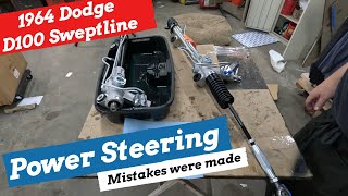 1964 Dodge D100 Sweptline  Power Steering  Mistakes Were Made [upl. by Analahs]