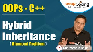 Hybrid Inheritance  Diamond Problem  Virtual Base Class  OOPs using C  Lecture60 cpp [upl. by Aicad]