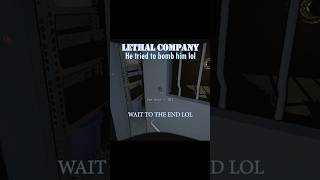 It turned into a landmine and killed him  Lethal Company modded lethalcompany [upl. by Allemrac]