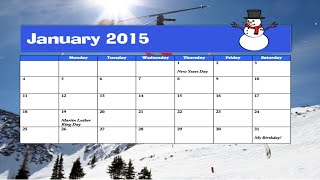 How to make a calendar in Microsoft Word [upl. by Nnaylloh]