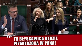 Posłanki Lewicy zaatakowały Hołownię quotTa błyskawica będzie wymierzona w panaquot [upl. by Shorter]