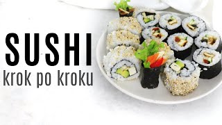 PRZEPIS NA DOMOWE SUSHI WEGAŃSKIE krok po kroku [upl. by Gustav]