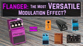 How To Get 6 Modulation Effects From a Basic Flanger Pedal Like The Boss BF2 [upl. by Mcwilliams]