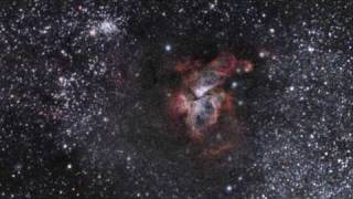 Zooming in on the Carina Nebula around the WolfRayet star WR 22 [upl. by Conger818]