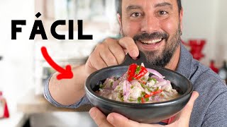 ¡¿Cómo hacer un Ceviche Peruano Casero  Receta Fácil y Rápida  Tulio Recomienda [upl. by Anairad]