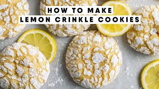 BAKERS SECRET to perfect Lemon Crinkle Cookies [upl. by Anola172]