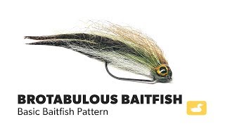 Fly Tying Tutorial Brotabulous Baitfish [upl. by Gothar]