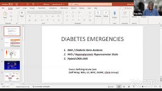 Webinar with Professor Jeffrey Wing Diabetes emergencies [upl. by Stan311]