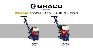 Graco GrindLazer Standard DC87 amp DC89 Drum Scarifiers [upl. by Richella]