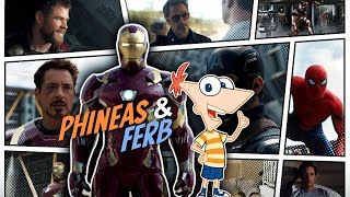 Phineas And Ferb Ft Marvel  Udit Edits [upl. by Aceissej431]