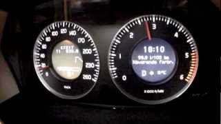 Volvo XC70 D5 185hp acceleration 0  100 kmh [upl. by Barbette102]