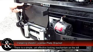 Installing the Westin License Plate Bracket [upl. by Cecile]