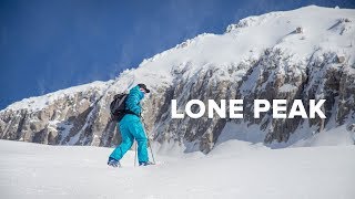 Lone Peak Ski Summit  Backcountry Skiing Utah [upl. by Ynnot]