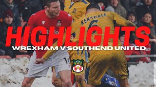 HIGHLIGHTS  Wrexham v Southend United [upl. by Toby239]