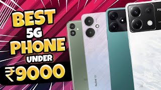 Top 5 cheapest 5G mobile under 9000 with 120Hz8GB256GB 5 best budget 5g mobile under 9000 [upl. by Kiryt]