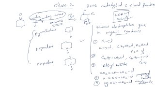 Base Catalysed CC Bond Formation  Class 2 StorkEnamine reaction [upl. by Verne]