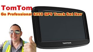 TomTom Go Professional 6250 GPS Truck Sat Nav [upl. by Nnalorac]