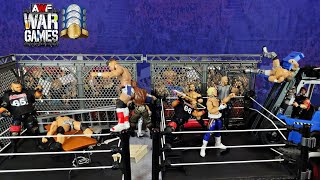 WWE WARGAMES MATCH  UNDISPUTED ERA VS TEAM LUKE CAGE  WWE ACTION FIGURE MATCH [upl. by Neema]