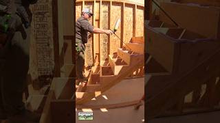 Framing Stairs framing construction huberpartner [upl. by Atinaw]