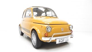 An Incredible UK Fiat 500 750 Abarth Evocazione with Full History from New  SOLD [upl. by Reede991]