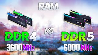 DDR4 3600MHz vs DDR5 6000MHz  Test in 10 Games [upl. by Ahsema36]