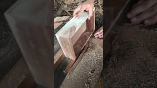 Cutting The Edges Of Wooden Watch Box jdshandicrafts trending shorts [upl. by Gerger]