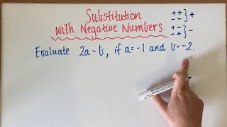 Algebra  Substitution with Negative Numbers [upl. by Lehman30]