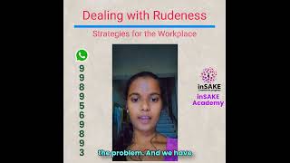 Dealing with Rudeness Strategies for the Workplace WorkplaceStrategies Professionalism [upl. by Falconer]