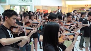 Flash Mob  Performing quotOde to Joyquot in a mall HD 🎵💃🏽 [upl. by Aneehsyt]