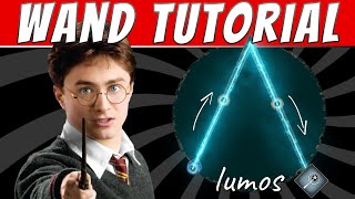 Magic Wand Tutorial and Movements  Harry Potter Wizarding World [upl. by Ruenhs]