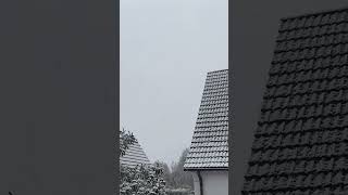 Ein wenig Winter in Norddeutschland ❄️🚐💨 snow schneesturm winter snowman [upl. by Odlawso]