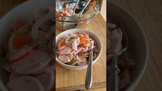 Einfacher deftiger Wurstsalat meierskochtipps shortsmitmarietta rezept wurst salat [upl. by Kcirreg]