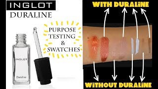 INGLOT DURALINE Mixing Medium For Pigments And Dried Up Makeup  Review And Testing [upl. by Annmaria]