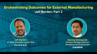 Orchestrating Outcomes for External Manufacturing Jeff Borden of Sandoz  Part 2 [upl. by Deegan]