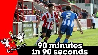 Exeter City 03 Hartlepool United  90 minutes in 90 seconds 121013 [upl. by Irab]