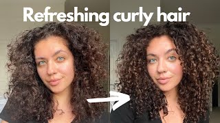 HOW TO REFRESH CURLS  Curly Hair 101 Ep 1 [upl. by Nainatrad576]