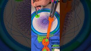 Art fusion create a spirograph by hand and machine shorts loopart spirograph [upl. by Hephzipah]