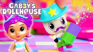 Making Pom Pom Party Poppers With the Gabby Cats  GABBYS DOLLHOUSE TOY PLAY ADVENTURES [upl. by Gabriel]