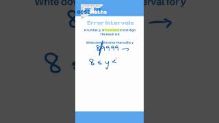 Error Intervals for Truncated Numbers maths gcse errorintervals bounds year11 revision [upl. by Anitnemelc229]