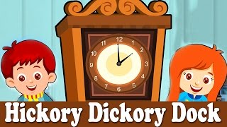 Hickory Dickory Dock Nursery Rhyme with Lyrics  YouTube Video [upl. by Whitson30]